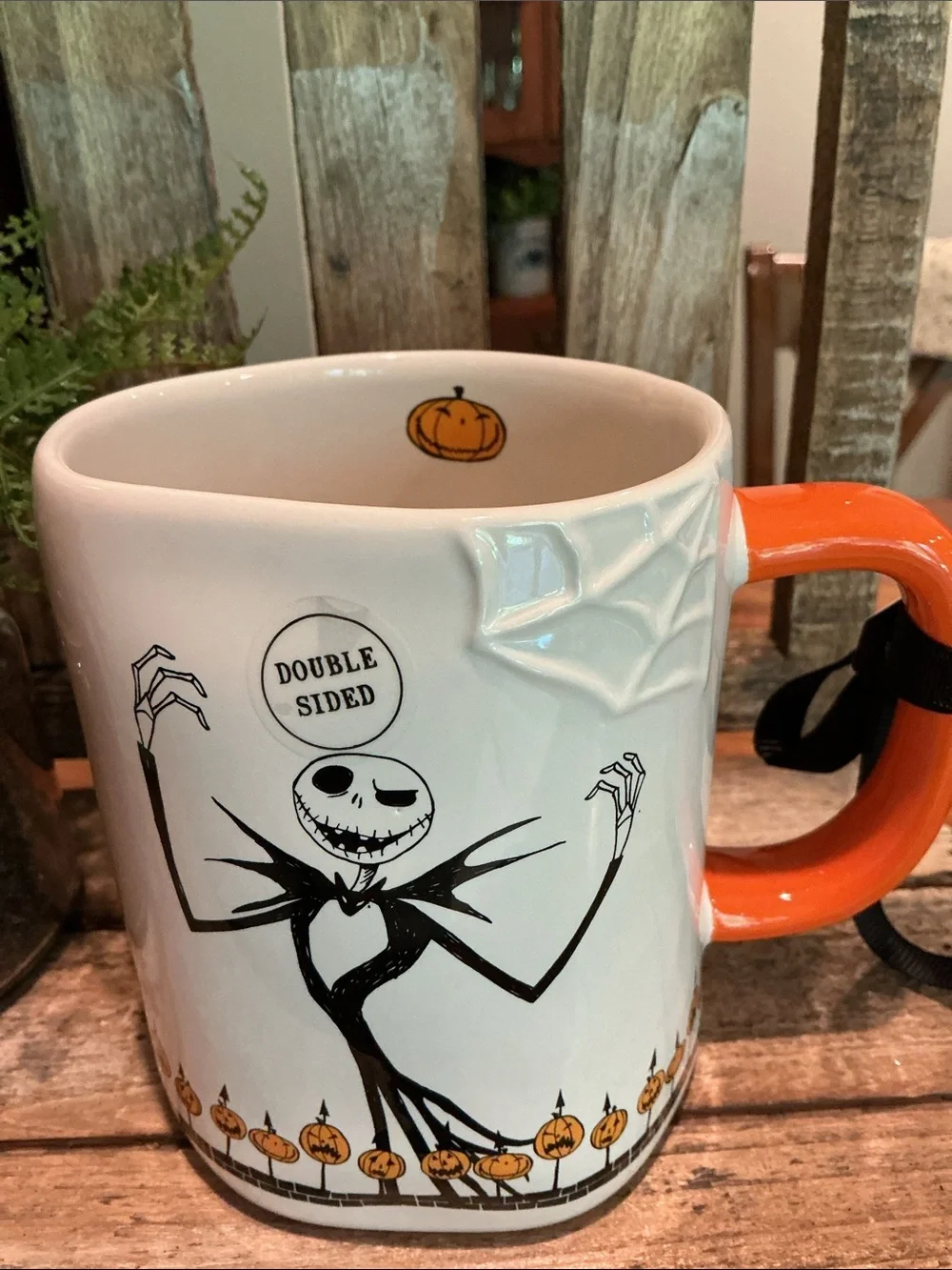 Rae Dunn PUMPKIN KING Jack Skellington Mug